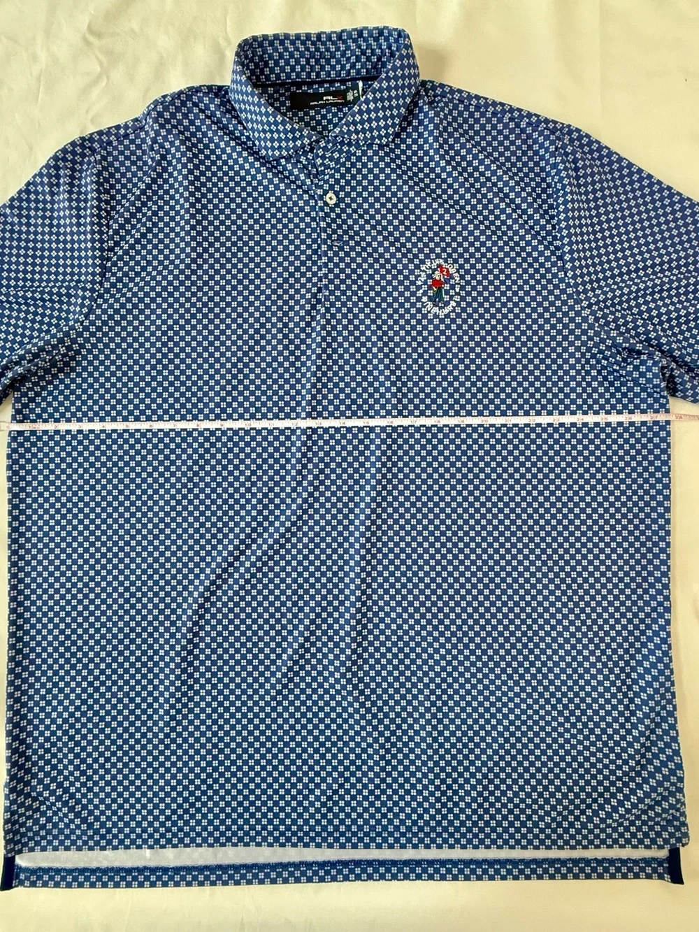 RLX Ralph Lauren XXL 124th US Open Pinehurst Polo Bear Golf Shirt Mens 2XL Blue